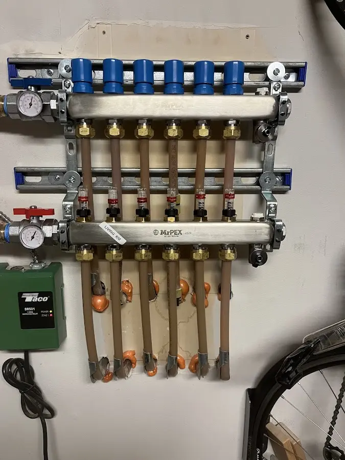 Plumber performing Gas Leak Detection at a residential property in Emerald Mountain